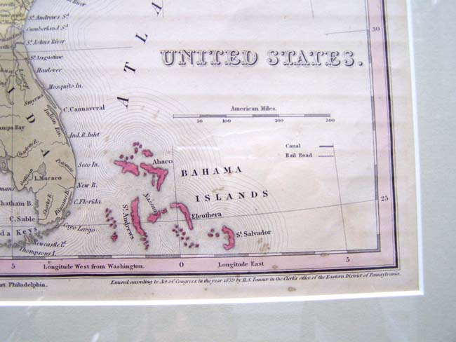 Tanner's Map of the United States published in 1839 — image 3